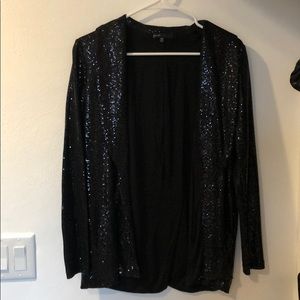 Black Sequin Blazer